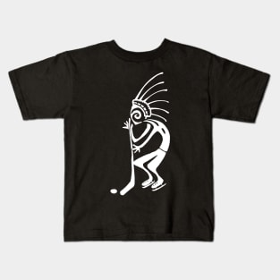 Kokopelli hockey white Kids T-Shirt